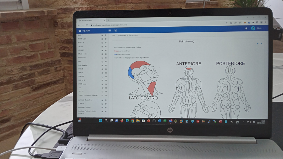 medicalsurvey è una applicazione web sviluppata in ambiente Sql2App - Framework di sviluppo applicazioni web no-code semplice e sicuro qualificato ACN